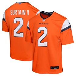 Patrick Surtain II Denver Broncos Nike Jugend-Spieltrikot aus der Mile High-Kollektion – Orange