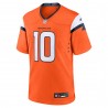 Bo Nix Denver Broncos Nike Spieler-Spieltrikot – Orange