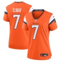 John Elway Denver Broncos Nike Damen-Spieltrikot für ehemalige Spieler aus der Mile High-Kollektion – Orange