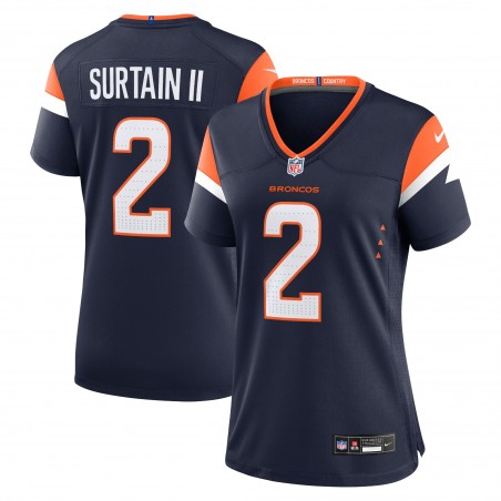 Patrick Surtain II Denver Broncos Nike Mile High Collection Alternate Game-Trikot für Damen – Marineblau