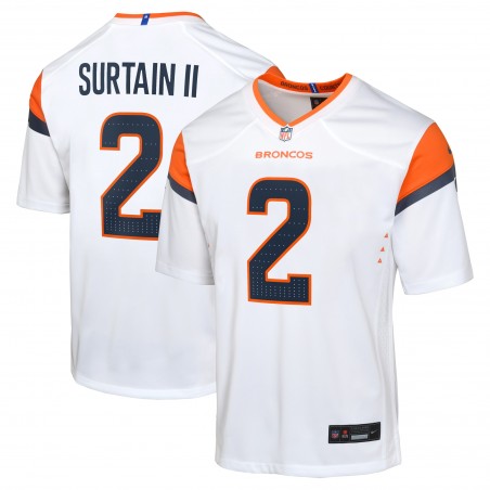 Patrick Surtain II Denver Broncos Nike Jugend-Spieltrikot aus der Mile High-Kollektion – Weiß