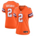 Patrick Surtain II Denver Broncos Nike Damen-Spieltrikot „Mile High Collection 1977 Throwback“ – Orange