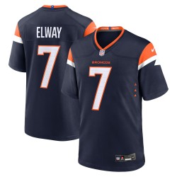 John Elway Denver Broncos Nike Mile High Collection Alternate Retired Player Game Jersey – Marineblau