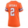 Patrick Surtain II Denver Broncos Nike Damen-Spieltrikot „Mile High Collection 1977 Throwback“ – Orange