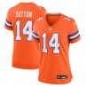 Courtland Sutton Denver Broncos Nike Damen-Spieltrikot „Mile High Collection 1977 Throwback“ – Orange