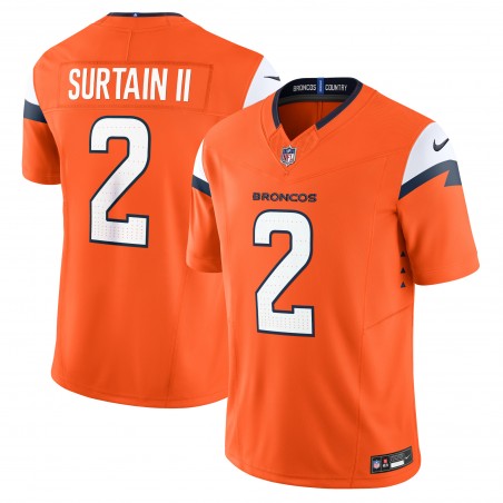 Patrick Surtain II Denver Broncos Nike Mile High Collection Vapor F.U.S.E. Limitiertes Trikot – Orange