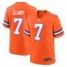 John Elway Denver Broncos Nike Mile High Collection 1977 Throwback Retired Player Game Jersey – Orange