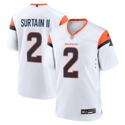 Patrick Surtain II Denver Broncos Nike Mile High Collection Spieltrikot – Weiß