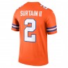 Patrick Surtain II Denver Broncos Nike Alternate Legend Player Performance Top – Orange