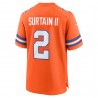 Patrick Surtain II Denver Broncos Nike Mile High Collection 1977 Throwback-Spielerspieltrikot – Orange