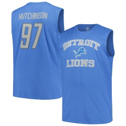 Aidan Hutchinson Detroit Lions Fanatics Big & Tall Muskel-Tanktop – Blau