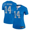 Amon-Ra St. Brown Detroit Lions Nike Alternate Legend Player Performance-Oberteil für Damen – Blau