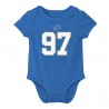 Aidan Hutchinson Detroit Lions Nike Baby-Body mit Namen und Nummer für Kleinkinder – Blau