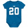 Barry Sanders Detroit Lions Mitchell & Ness Retro-Body mit Namen und Nummer für Neugeborene und Kleinkinder – Blau