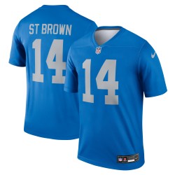 Amon-Ra St. Brown Detroit Lions Nike Alternate Legend Player Performance Top – Blau