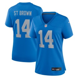 Amon-Ra St. Brown Detroit Lions Nike Damen-Ausweichtrikot – Blau