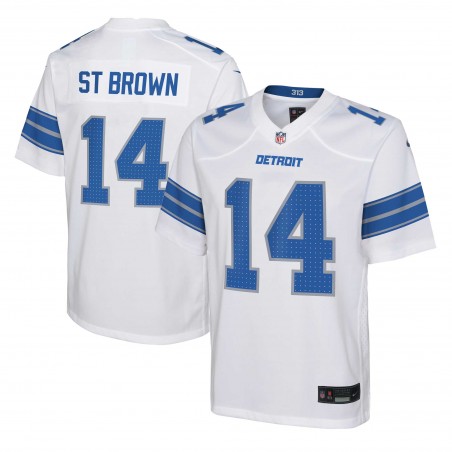 Amon-Ra St. Brown Detroit Lions Nike Jugendspieler-Spieltrikot – Weiß