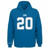 Barry Sanders Detroit Lions Mitchell & Ness Pullover-Hoodie mit Name und Nummer des pensionierten Jugendspielers – Blau