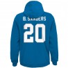 Barry Sanders Detroit Lions Mitchell & Ness Pullover-Hoodie mit Name und Nummer des pensionierten Jugendspielers – Blau