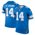 Amon-Ra St. Brown Detroit Lions Nike Team Legend Player Performance Top – Blau