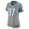 Aidan Hutchinson Detroit Lions Nike Damen-Spieltrikot – Silber