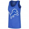 Aidan Hutchinson Detroit Lions Majestic Threads Tri-Blend-Tanktop mit Namen und Nummer für Damen – Heather Blue