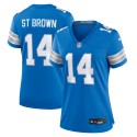 Amon-Ra St. Brown Detroit Lions Nike Damen-Team-Spieltrikot – Blau