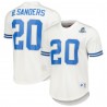 Barry Sanders Detroit Lions Mitchell & Ness Netzoberteil mit Name und Nummer des pensionierten Spielers – Weiß