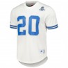 Barry Sanders Detroit Lions Mitchell & Ness Netzoberteil mit Name und Nummer des pensionierten Spielers – Weiß