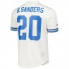 Barry Sanders Detroit Lions Mitchell & Ness Netzoberteil mit Name und Nummer des pensionierten Spielers – Weiß