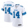 Amon-Ra St. Brown Detroit Lions Nike Spieltrikot – Weiß