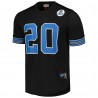 Barry Sanders Detroit Lions Mitchell & Ness Netzoberteil mit Name und Nummer des pensionierten Spielers – Schwarz