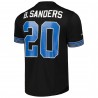 Barry Sanders Detroit Lions Mitchell & Ness Netzoberteil mit Name und Nummer des pensionierten Spielers – Schwarz