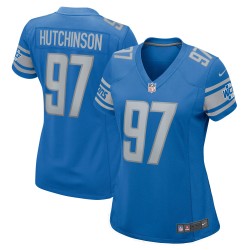 Aidan Hutchinson Detroit Lions Nike Damen-Spieltrikot – Blau