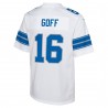 Jared Goff Detroit Lions Nike Jugendspieler-Spieltrikot – Weiß