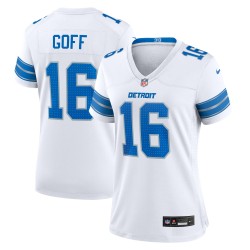 Jared Goff Detroit Lions Nike Damen-Spieltrikot – Weiß