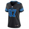 Aidan Hutchinson Detroit Lions Nike Damen-Ausweichtrikot für das 2. Spiel – Schwarz