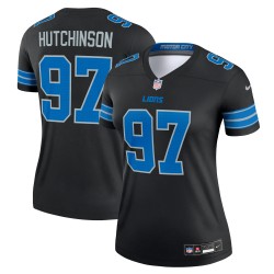 Aidan Hutchinson Detroit Lions Nike Alternate Legend Player Performance-Oberteil für Damen – Schwarz