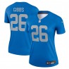 Jahmyr Gibbs Detroit Lions Nike Alternate Legend Player Performance-Oberteil für Damen – Blau