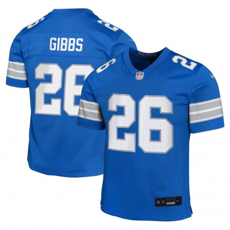 Jahmyr Gibbs Detroit Lions Nike Jugend-Teamspieler-Spieltrikot – Blau