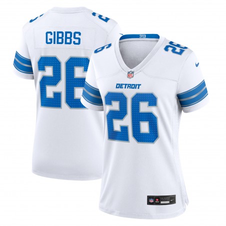 Jahmyr Gibbs Detroit Lions Nike Damen-Spieltrikot – Weiß