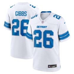 Jahmyr Gibbs Detroit Lions Nike Spieltrikot – Weiß