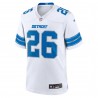 Jahmyr Gibbs Detroit Lions Nike Spieltrikot – Weiß