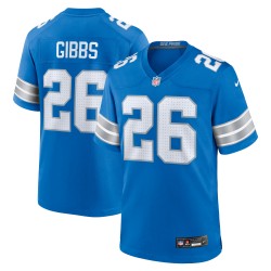 Jahmyr Gibbs Detroit Lions Nike Spieltrikot – Blau