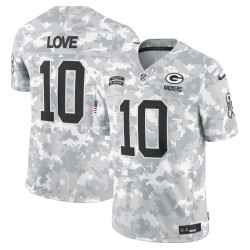 Jordan Love Green Bay Packers Nike 2024 Salute to Service Limited Trikot – Arctic Camo