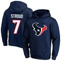 C.J. Stroud Houston Texans Fanatics Big & Tall Fleece-Pullover-Hoodie mit Namen und Nummer – Marineblau