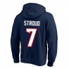 C.J. Stroud Houston Texans Fanatics Big & Tall Fleece-Pullover-Hoodie mit Namen und Nummer – Marineblau