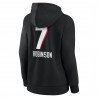 Bijan Robinson Atlanta Falcons Damen Team Wordmark Name & Number Pullover Hoodie – Schwarz