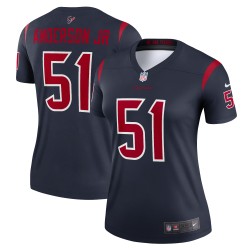 Will Anderson Jr. Houston Texans Nike Team Legend Player Performance-Oberteil für Damen – Marineblau