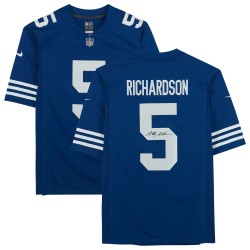 Anthony Richardson Indianapolis Colts Fanatics Authentisches handsigniertes blaues alternatives Nike Limited-Trikot